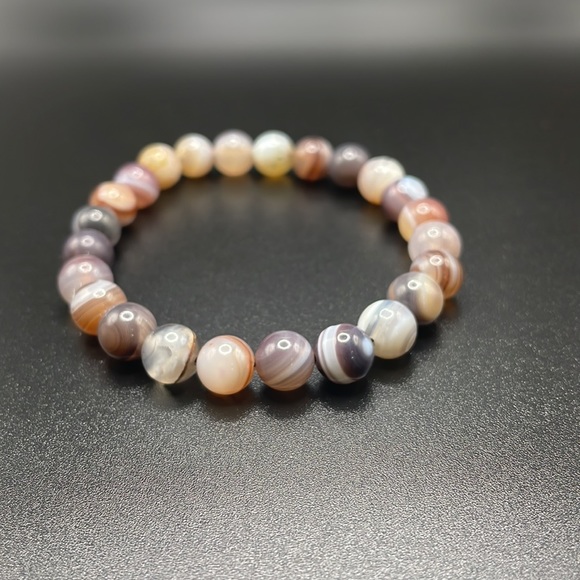 Botswana Agate bracelet - Picture 2 of 4